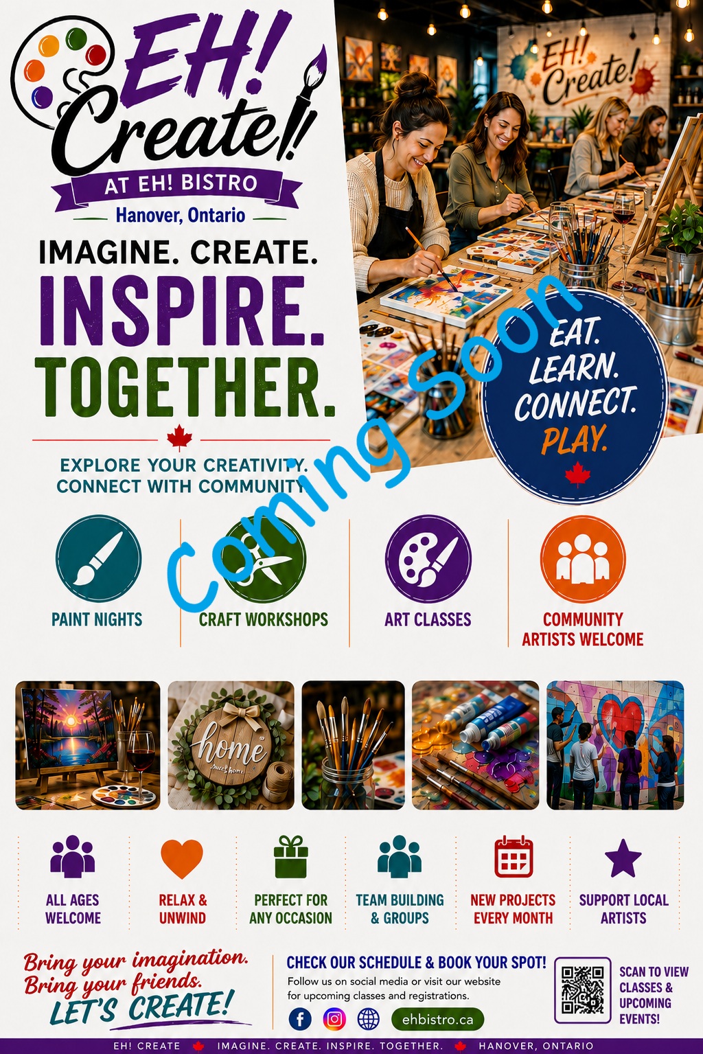 EH! Create coming soon poster